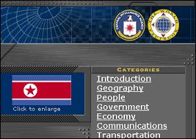 미국중앙정보부(CIA)의 북한정보 웹사이트. 미국인들의 북한에 대한 인식은 객관적인 정보보다는 단편적이고 감정적인 판단에 기초해 있다. 